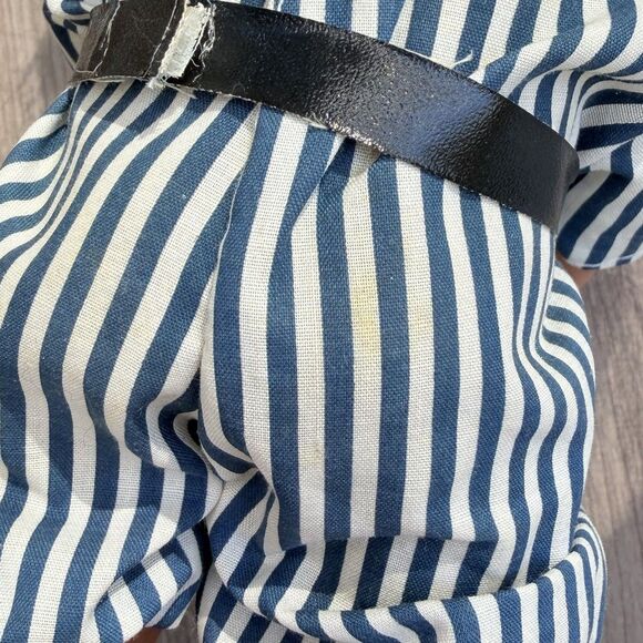 Navy White Striped Baseball Player Pitcher Norfin Dam Troll 1977 - Picture 10 of 11